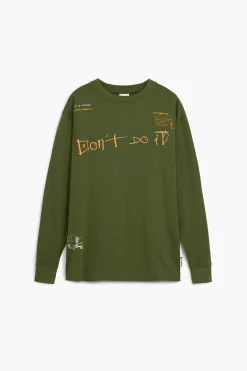 Camiseta mensaje manga larga