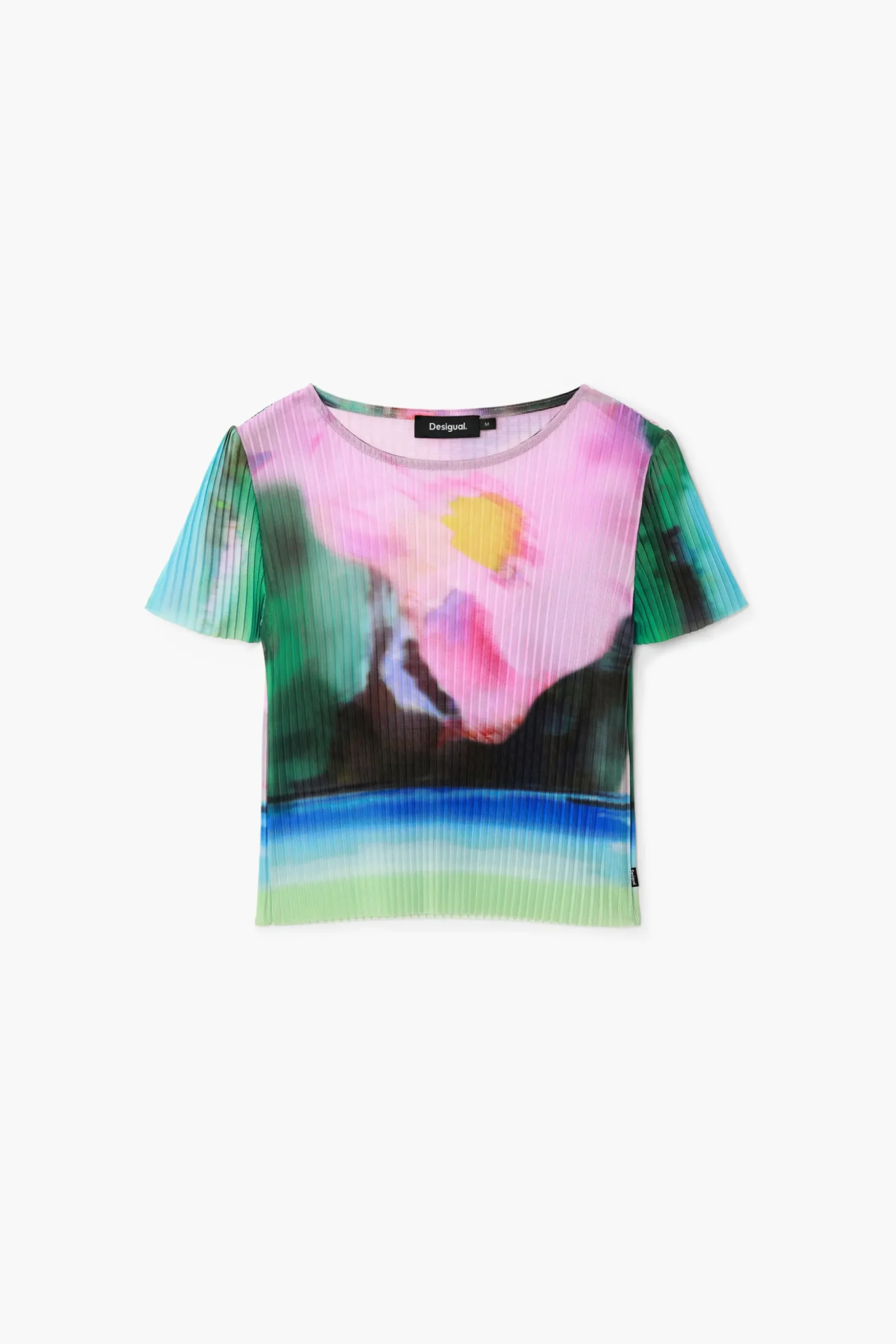Camiseta paisaje difuminado