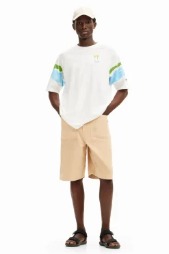 Camiseta palmeras acuarela