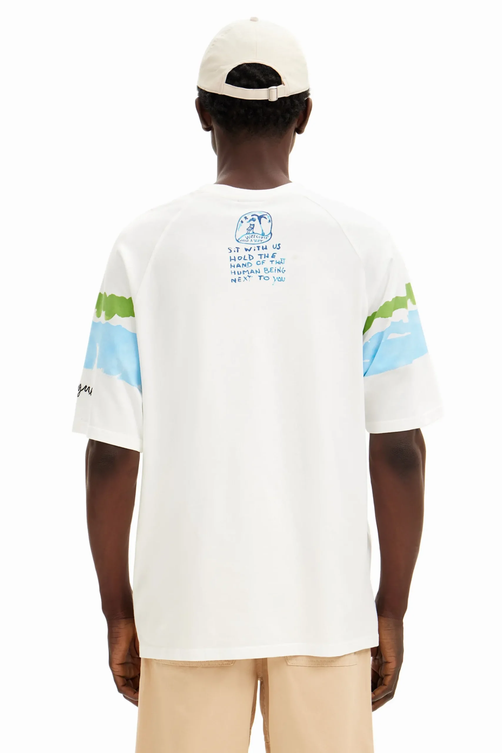 Camiseta palmeras acuarela