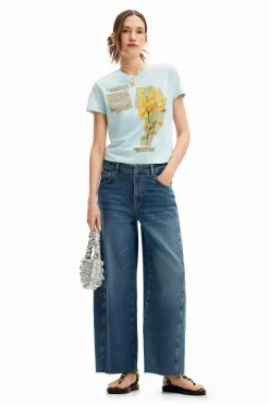 Camiseta parches flores