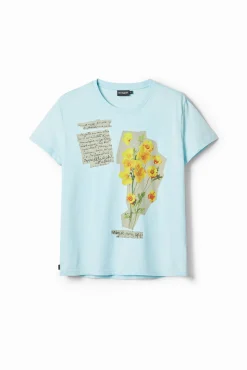 Camiseta parches flores