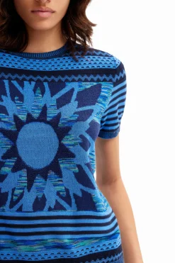 Camiseta punto flor