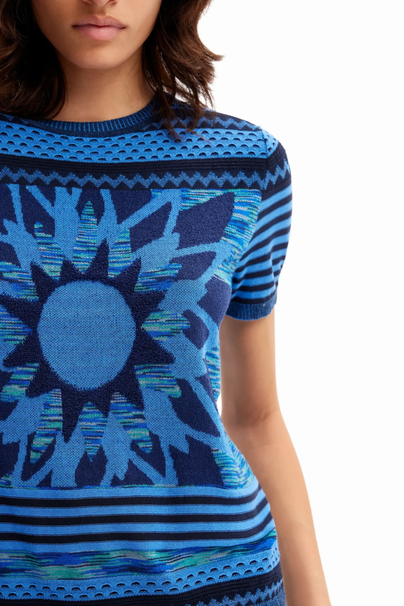 Camiseta punto flor