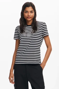 Camiseta rayas corazón