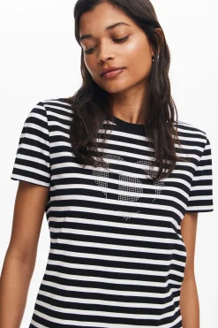 Camiseta rayas corazón