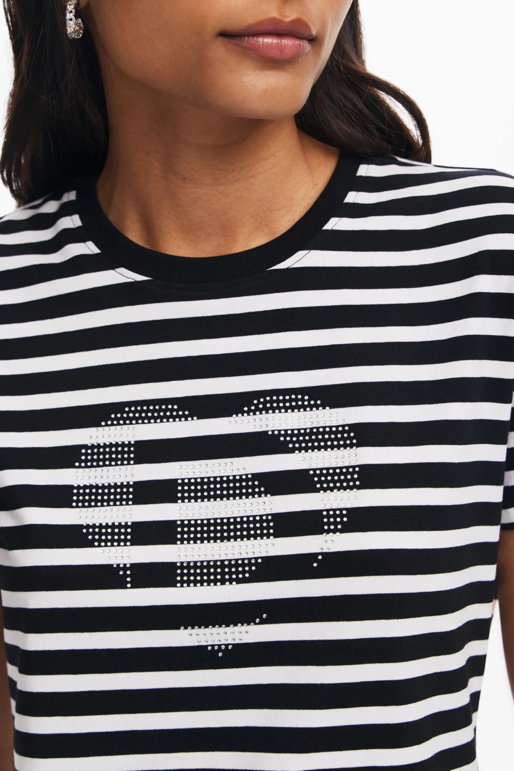Camiseta rayas corazón