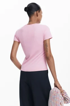 Camiseta slim strass