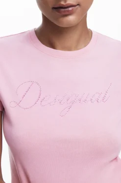Camiseta slim strass