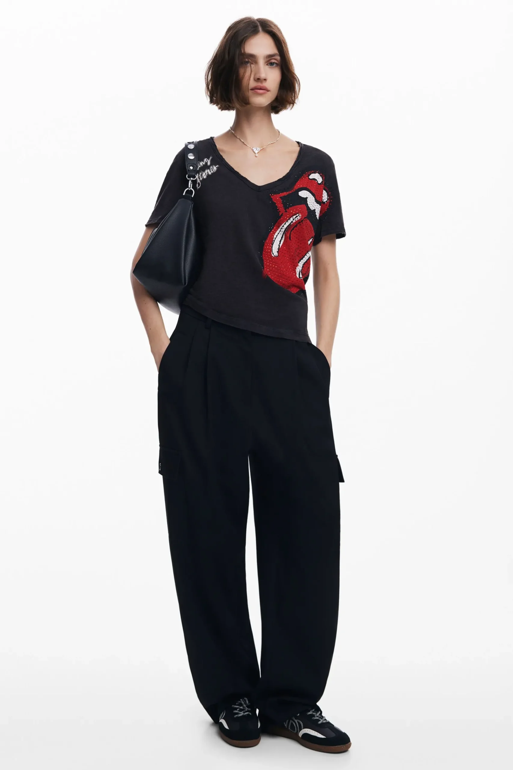 Camiseta strass The Rolling Stones