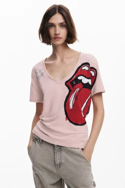 Camiseta strass The Rolling Stones