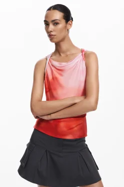 Camiseta tie-dye tirantes