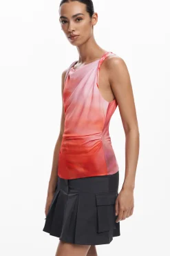 Camiseta tie-dye tirantes