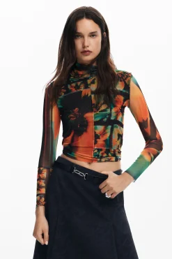 Camiseta tul estampada