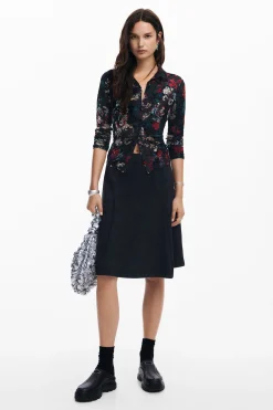 Camiseta tul estampado floral