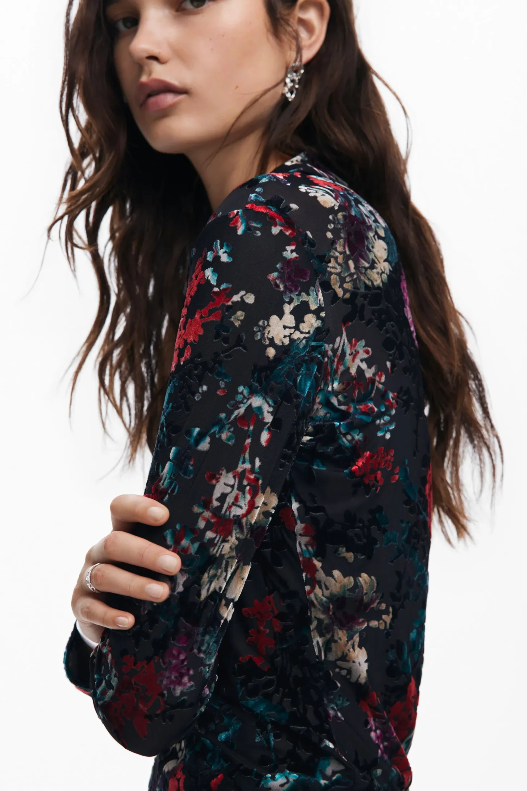 Camiseta tul estampado floral