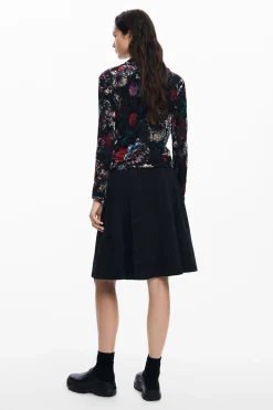 Camiseta tul estampado floral