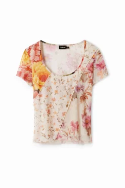 Camiseta tul flores
