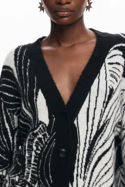 Cardigan estampado