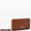 Cartera grande bordado flores