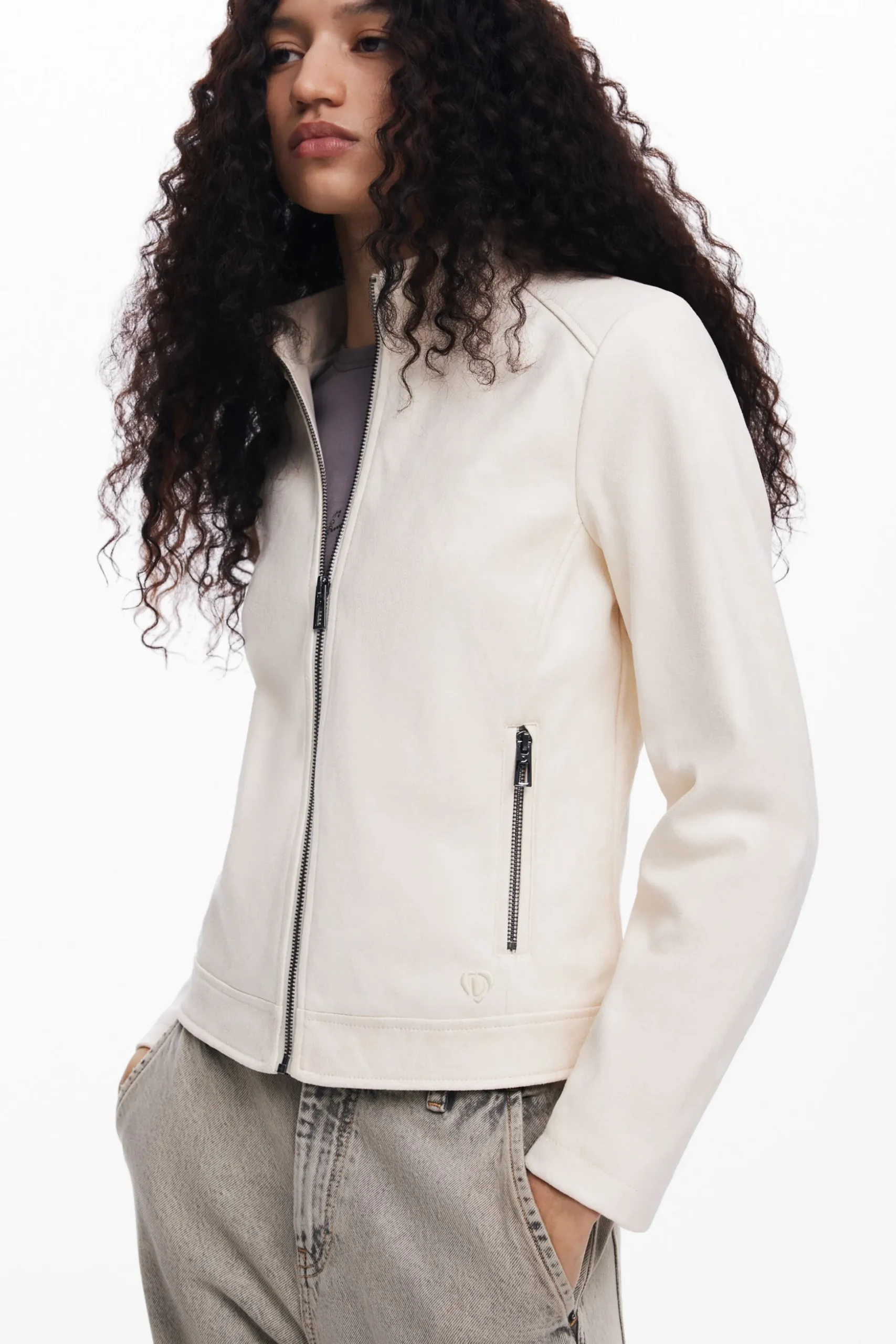 Cazadora biker slim