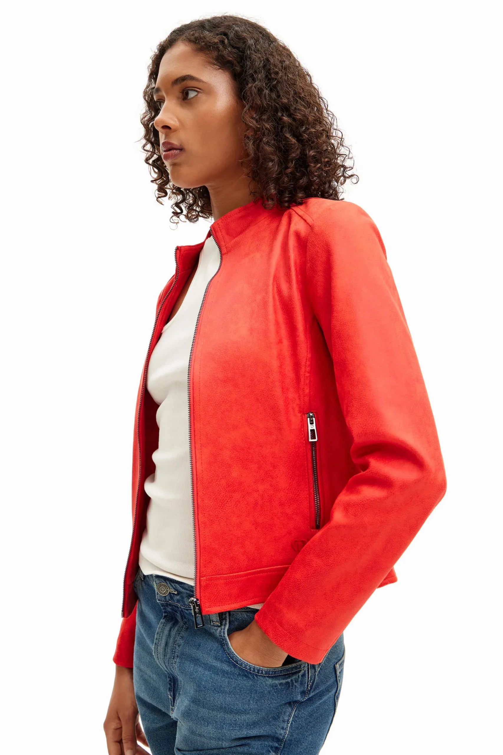 Cazadora biker slim