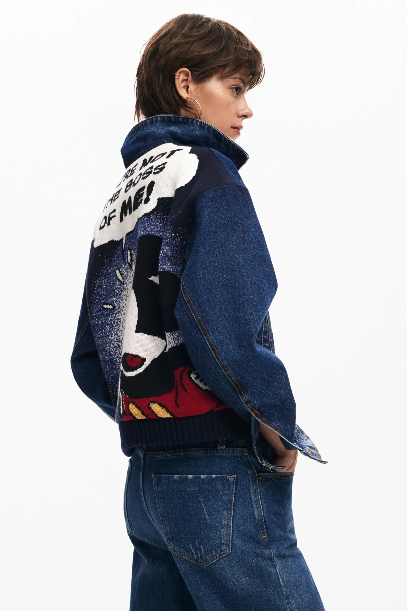Cazadora denim Mickey