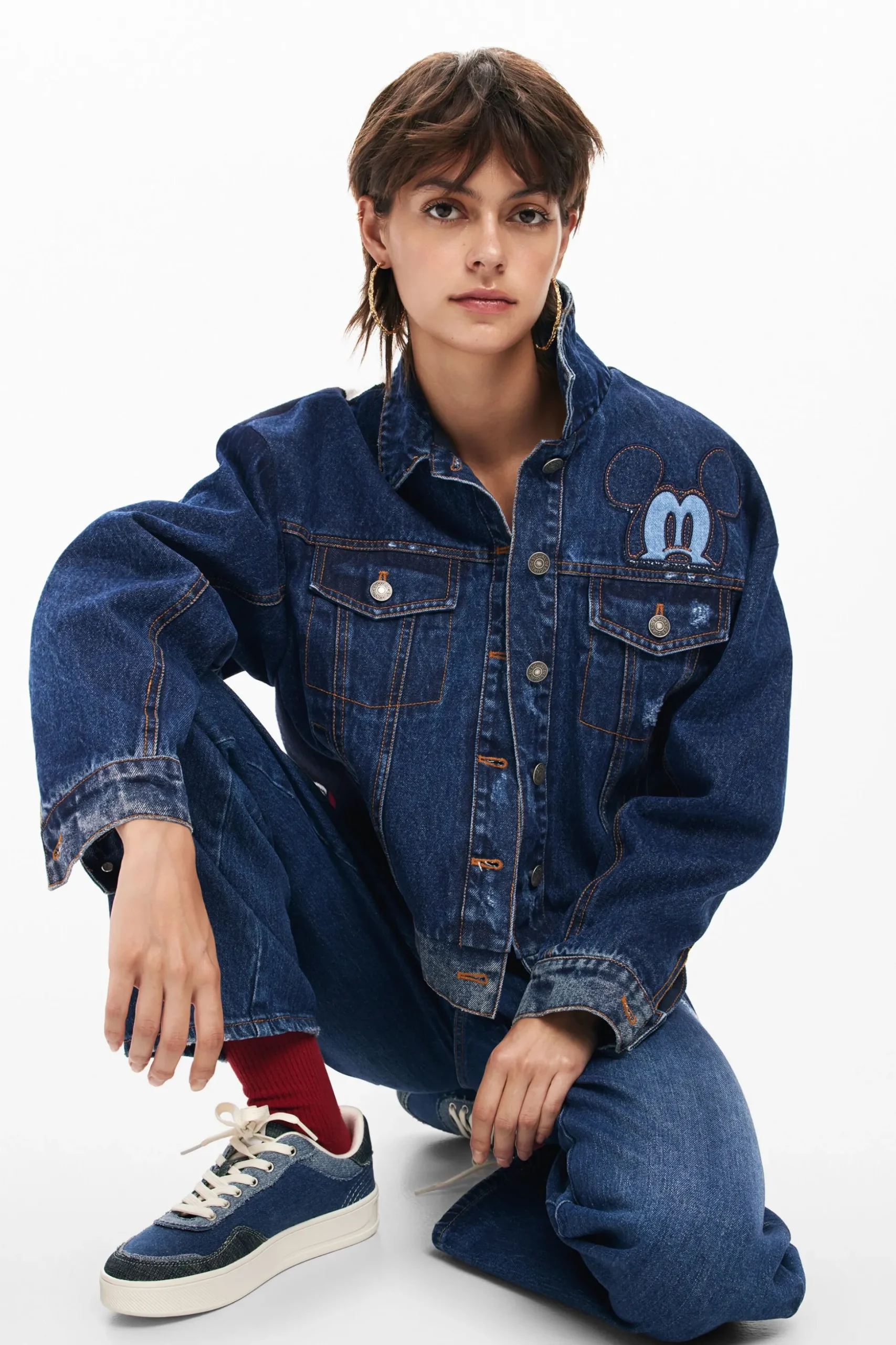 Cazadora denim Mickey