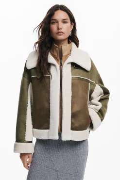 Chaqueta biker borrego