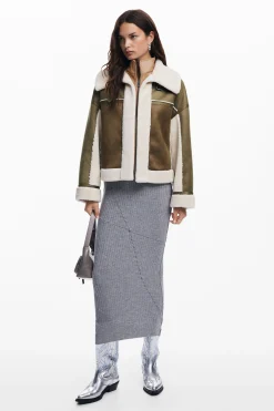Chaqueta biker borrego