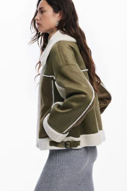 Chaqueta biker borrego