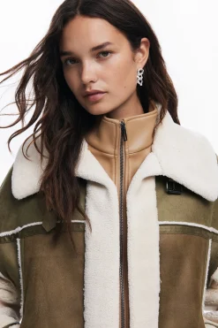 Chaqueta biker borrego