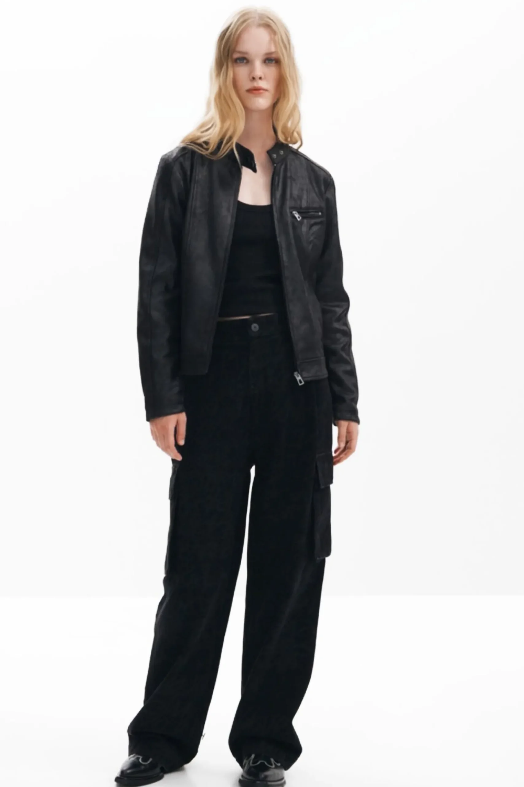 Chaqueta biker regular