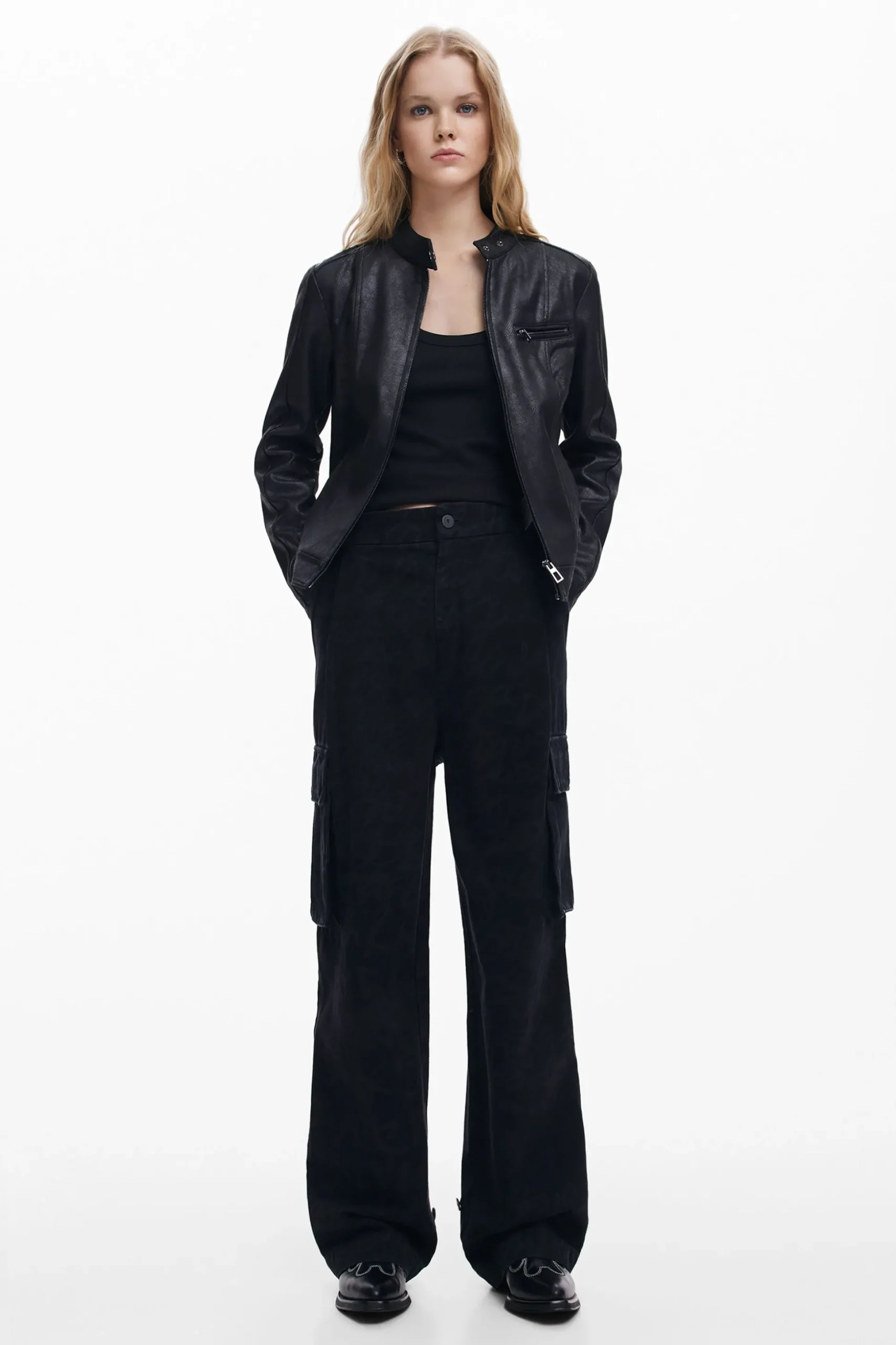 Chaqueta biker regular