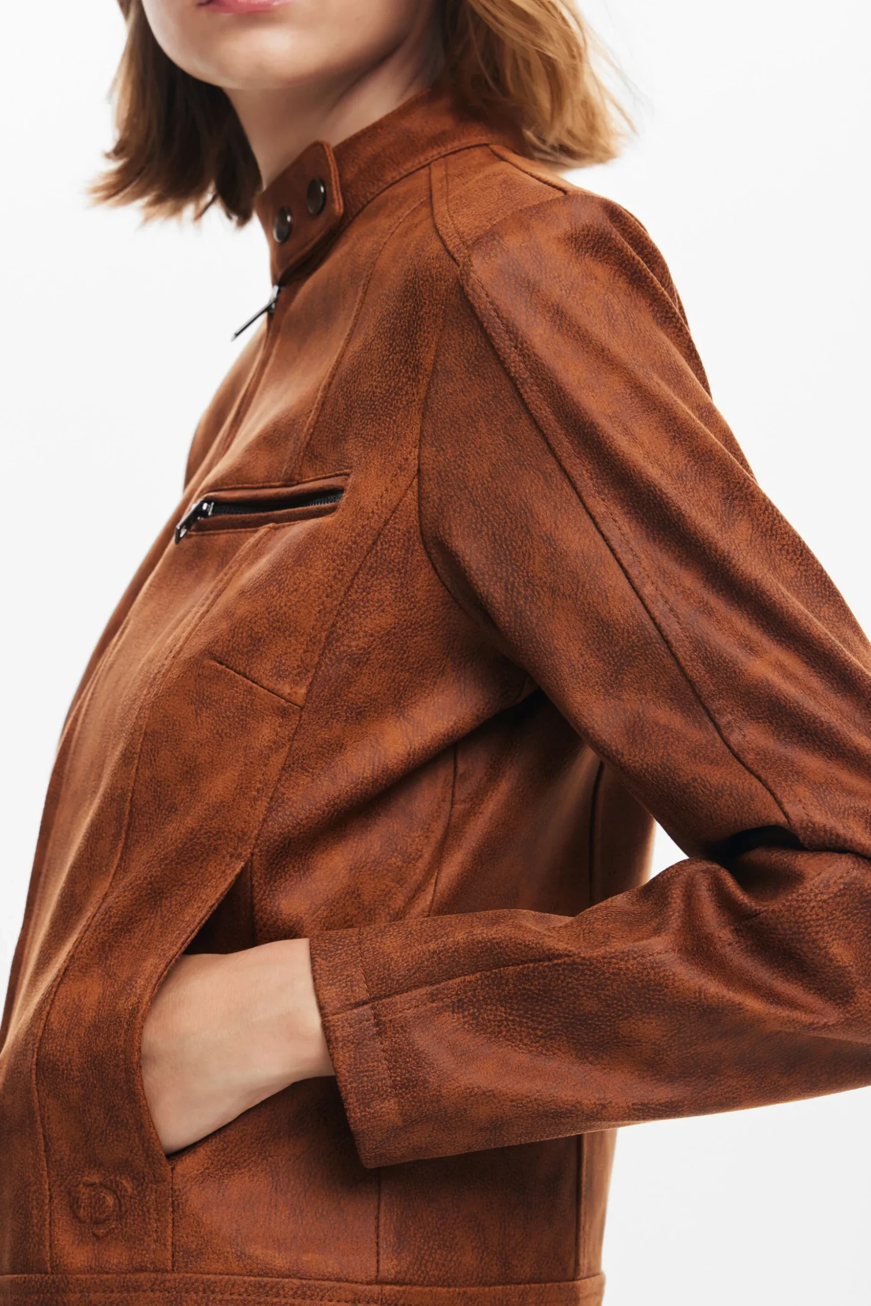 Chaqueta biker regular