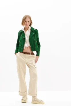 Chaqueta biker textura