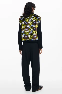 Chaqueta combinada flores