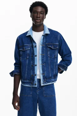 Chaqueta denim patchwork
