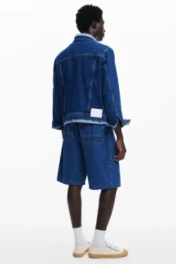Chaqueta denim patchwork