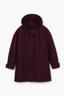 Chaqueta larga parches