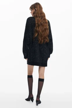 Chaqueta punto cuello en V