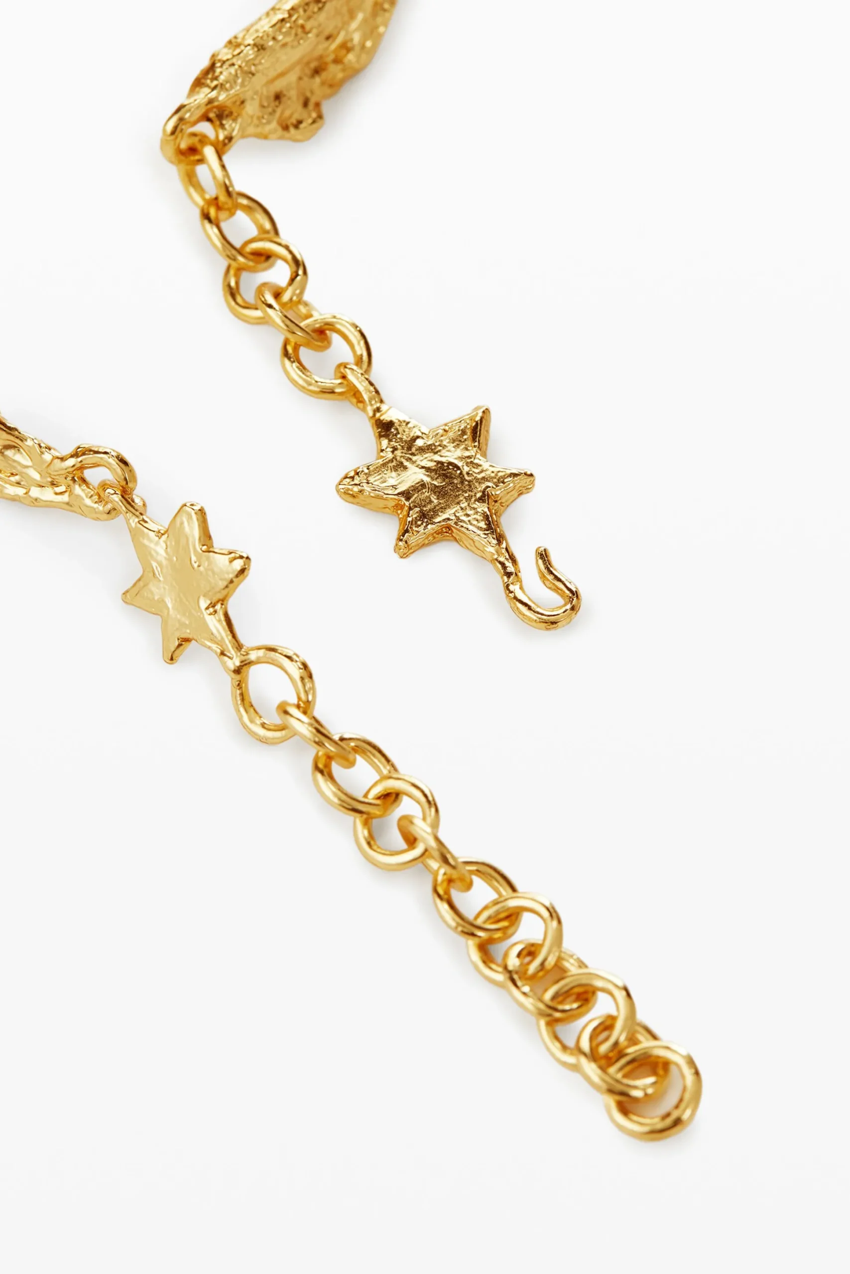 Choker grande con texturas y estrella oro Zalio