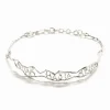 Choker mensaje estrecho baño plata Zalio