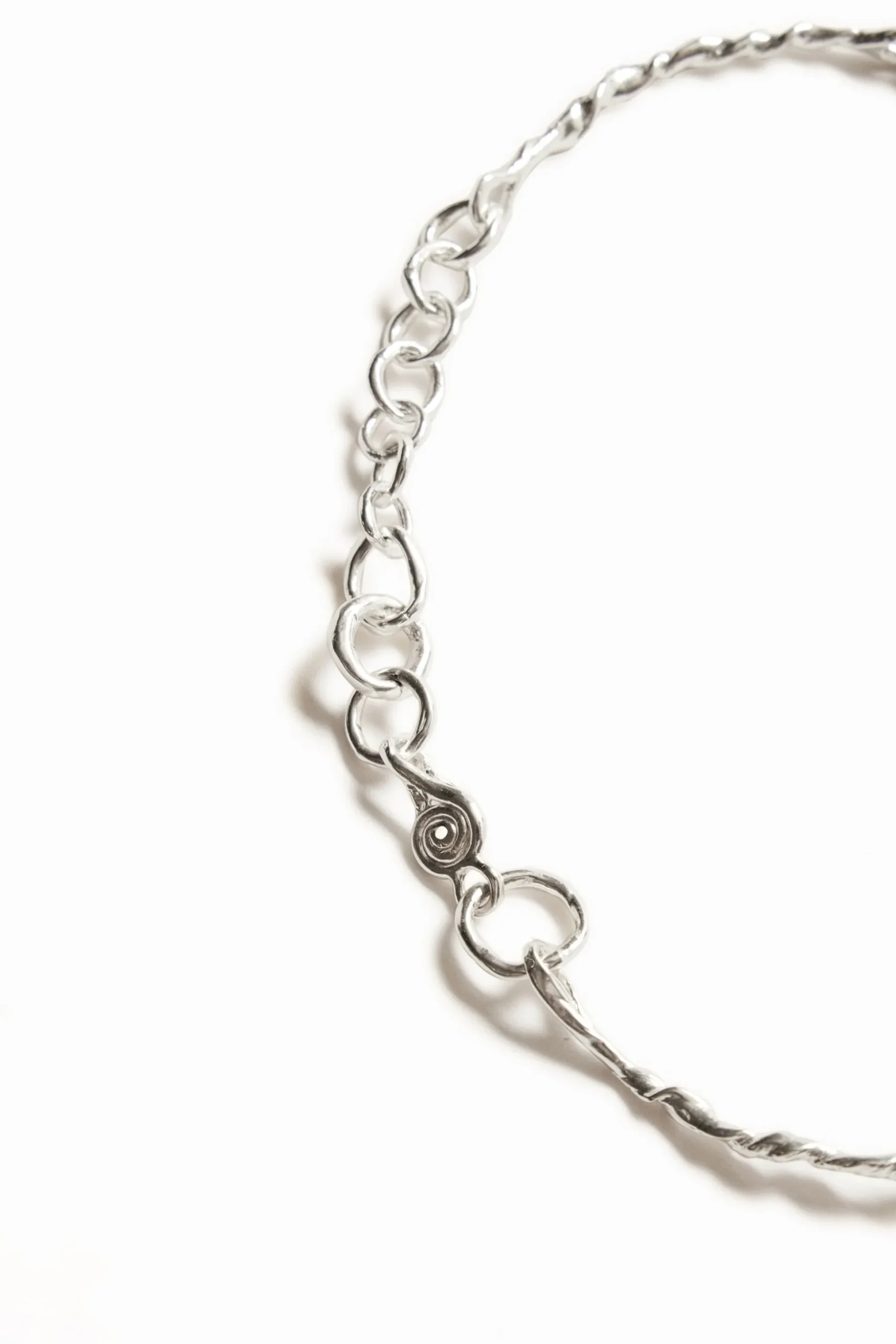 Choker mensaje estrecho baño plata Zalio