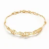 Choker mensaje estrecho baño oro Zalio