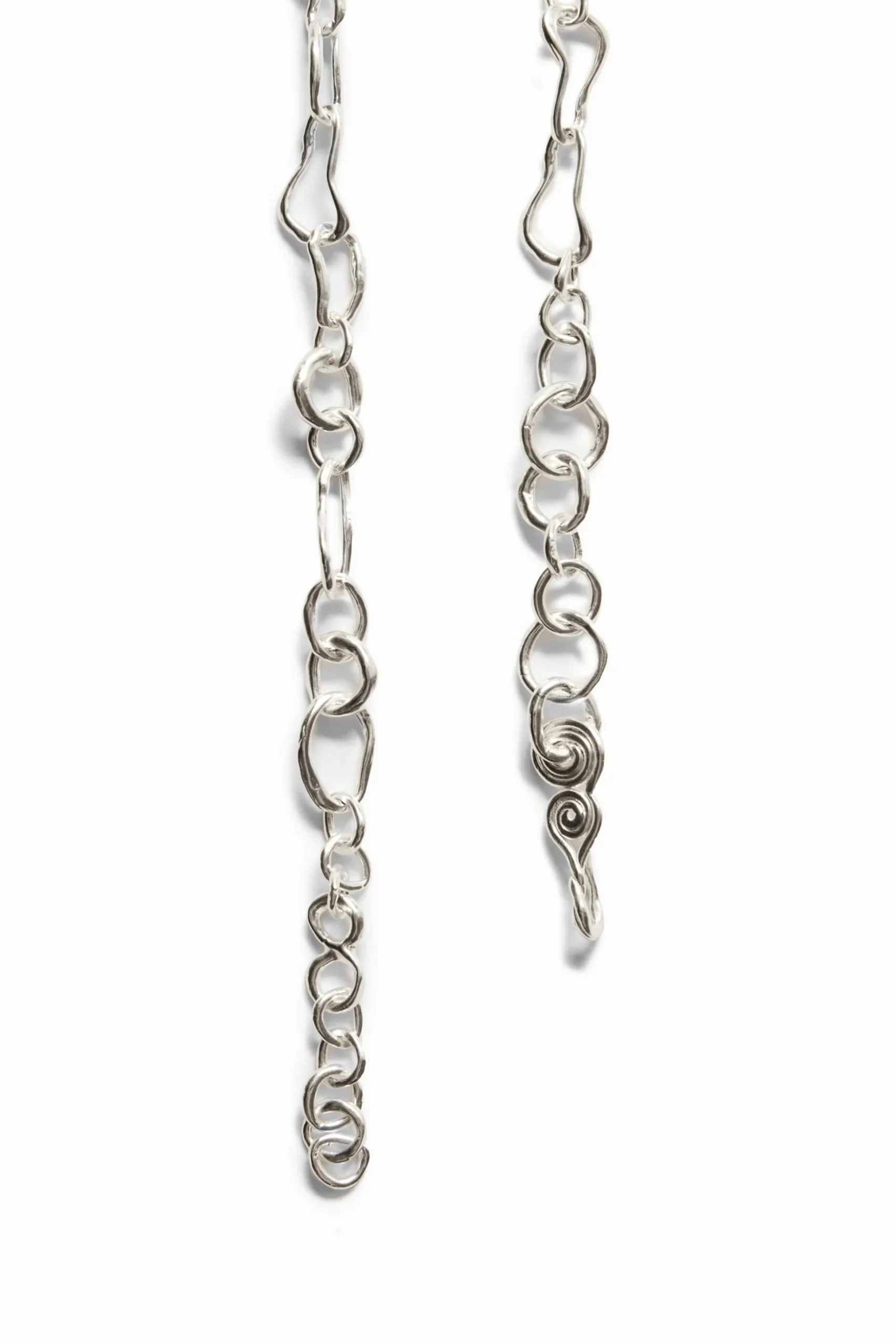 Collar corazón baño plata Zalio