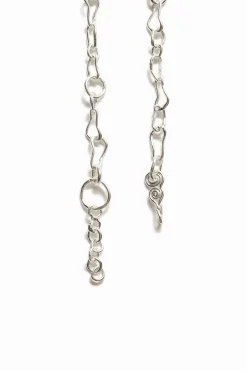 Collar mensaje baño plata Zalio