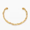 Collar rigido baño oro Zalio