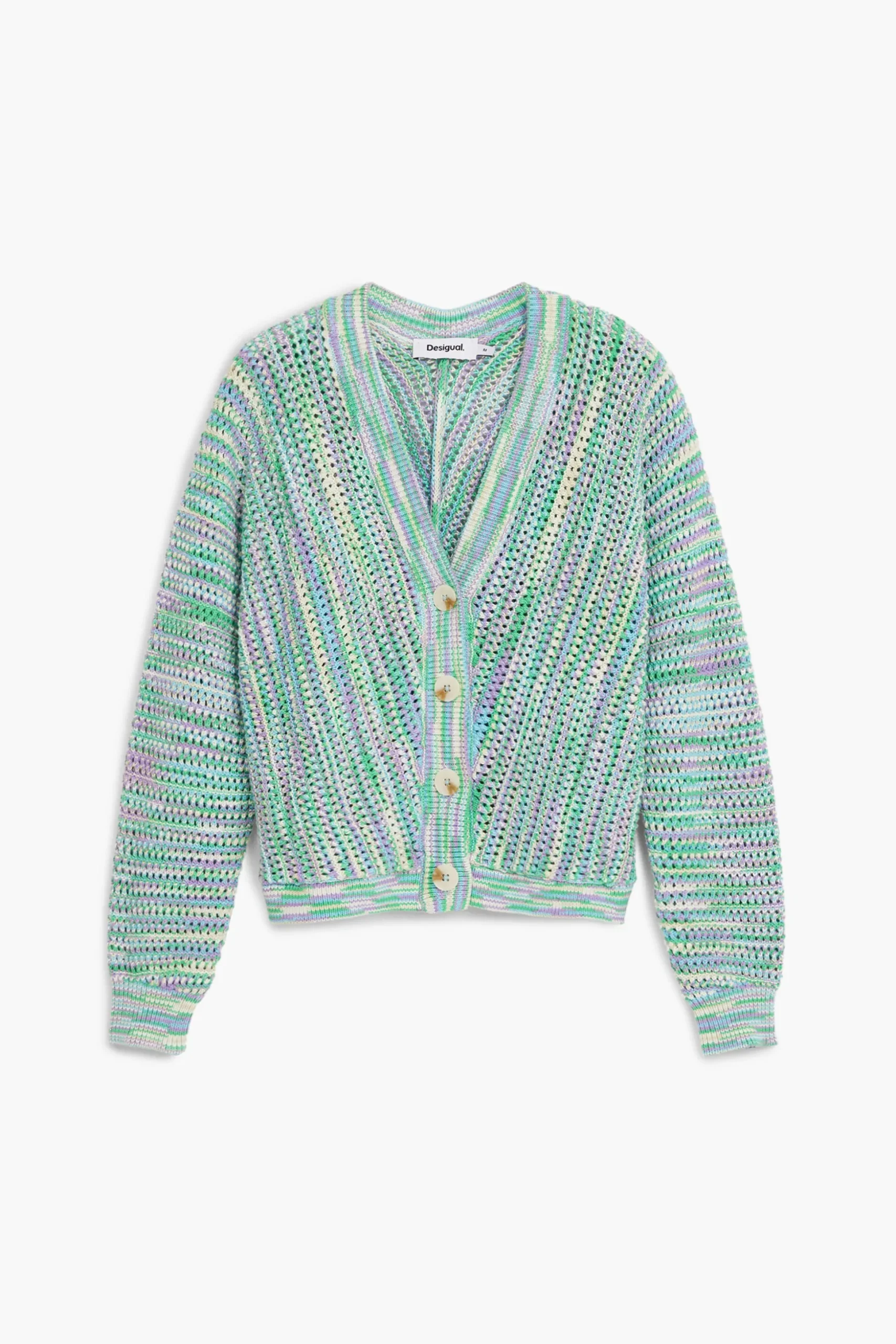 Cárdigan estampado multicolor