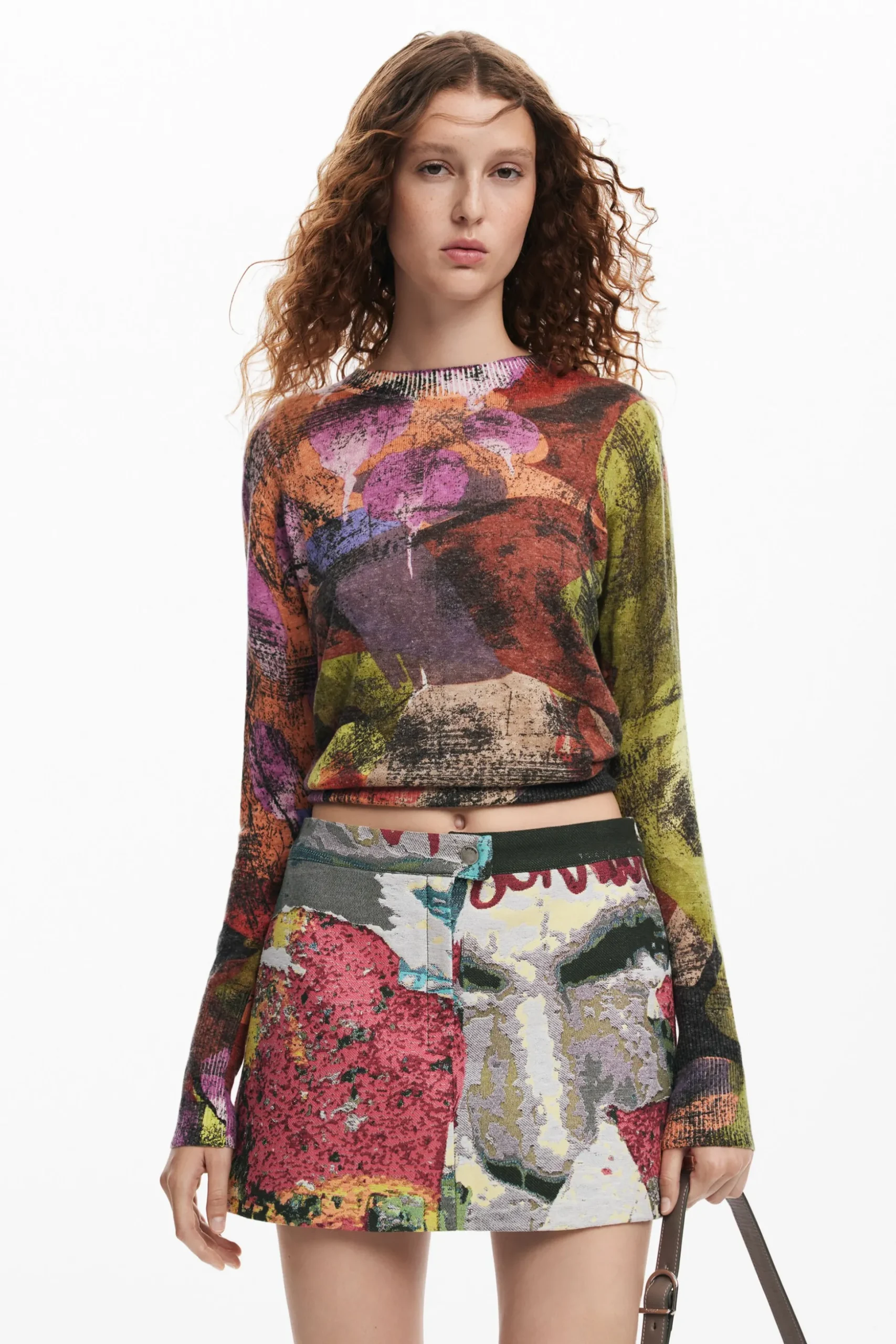 Falda corta flores M. Christian Lacroix